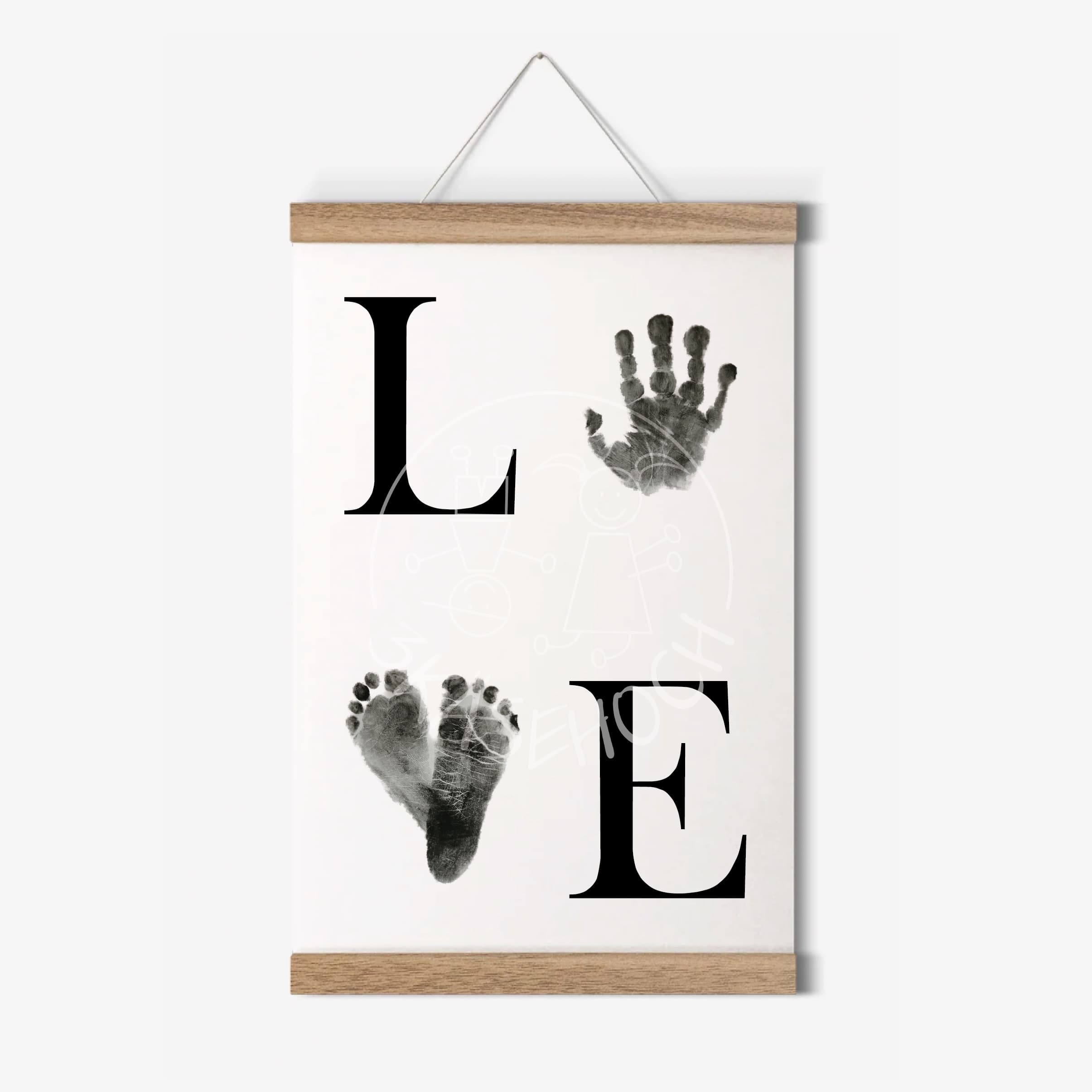 Baby Fußabdruck Set „LOVE“