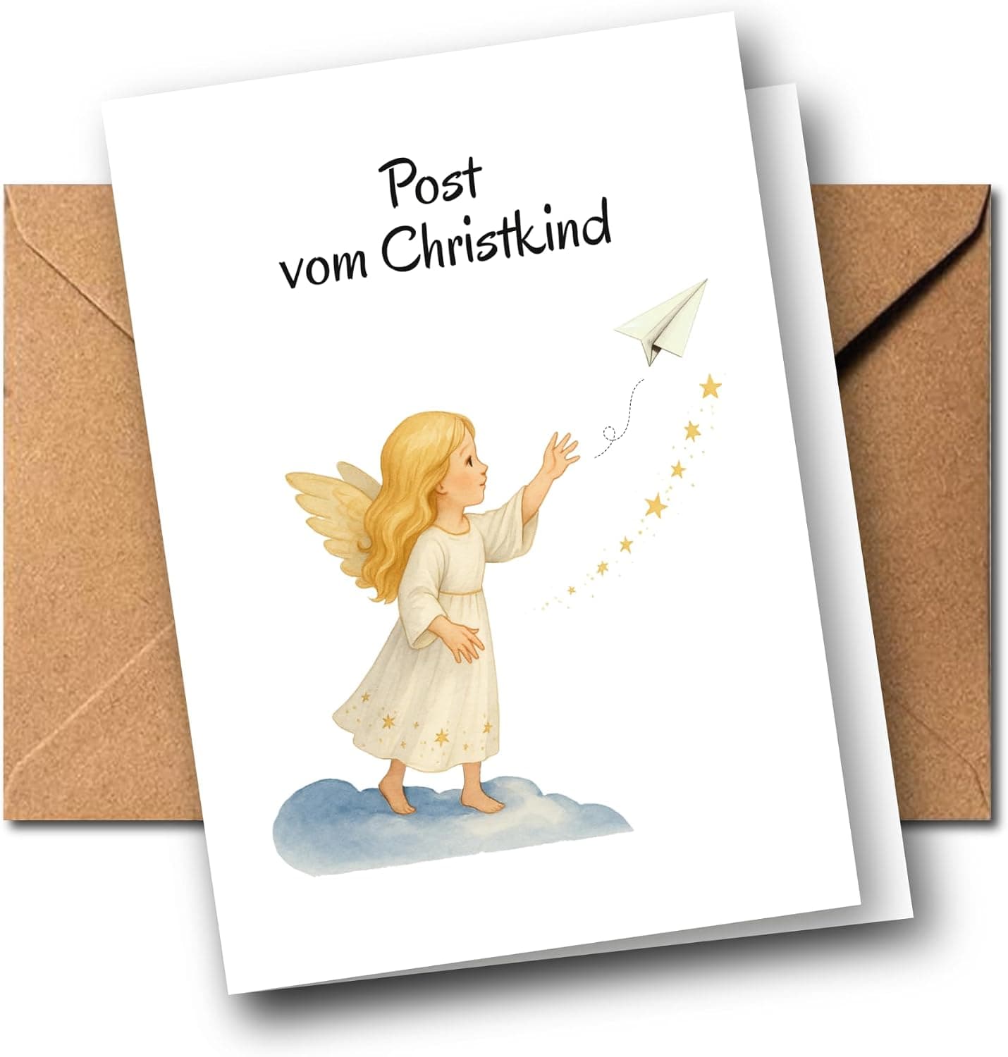 Weihnachtskarte „Post vom Christkind“