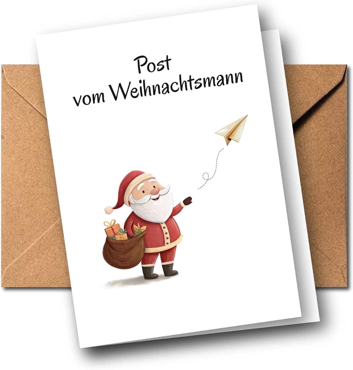 Weihnachtskarte „Post vom Weihnachtsmann“