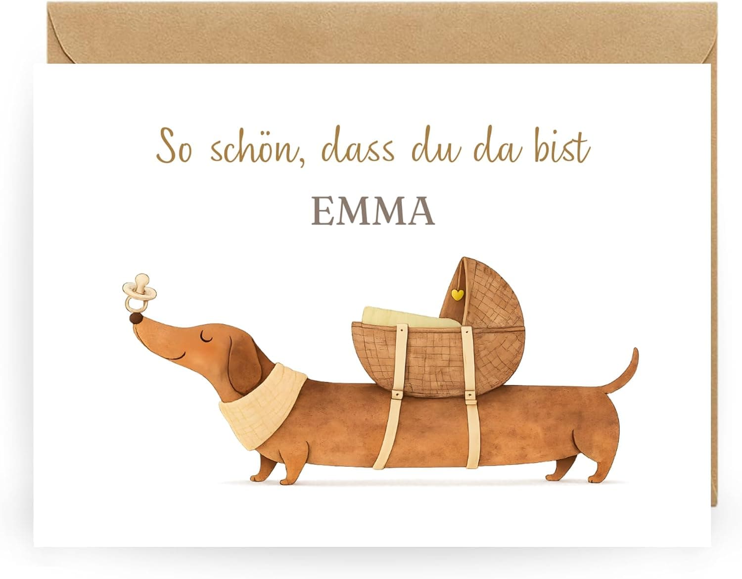 Geburtskarte personalisiert mit Name