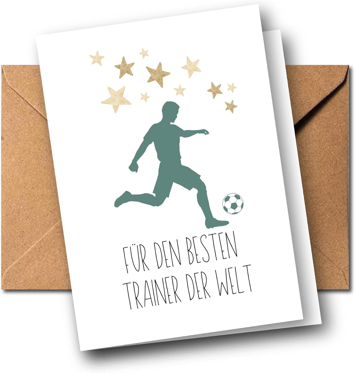 Dankeskarte Fußballtrainer „Für den besten Trainer der Welt“