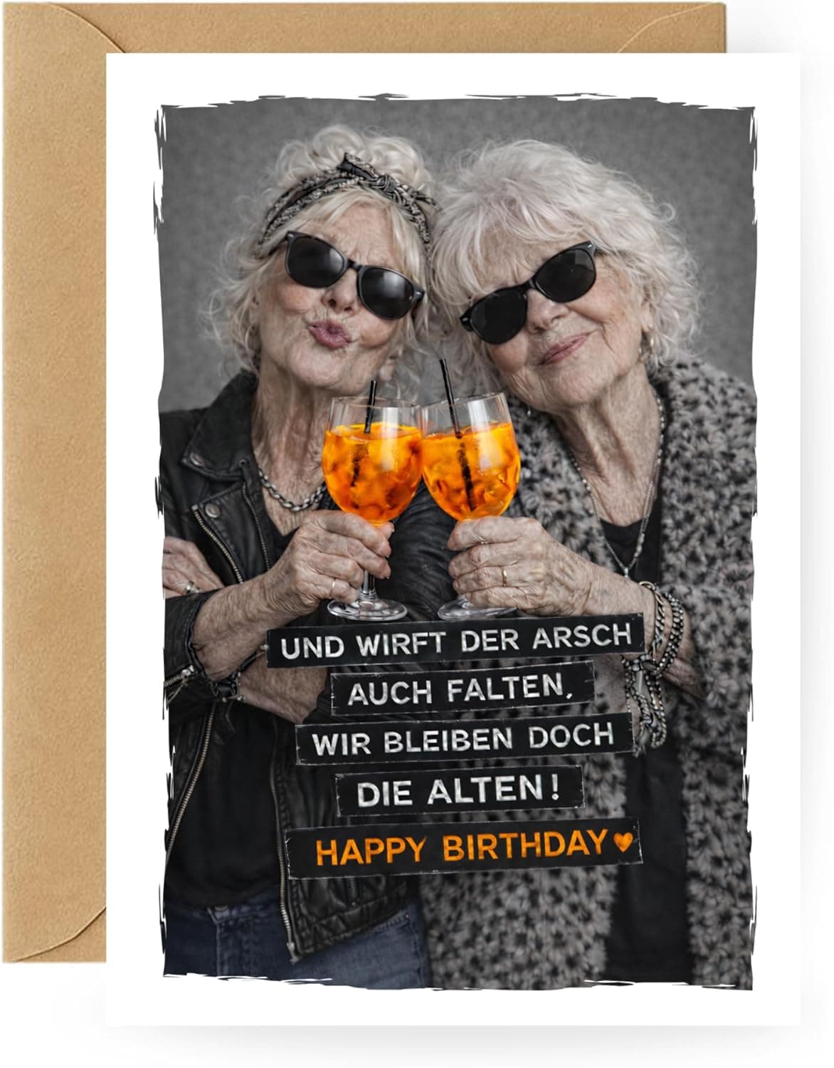 Lustige Geburtstagskarte beste Freundin – Spritz & Humor