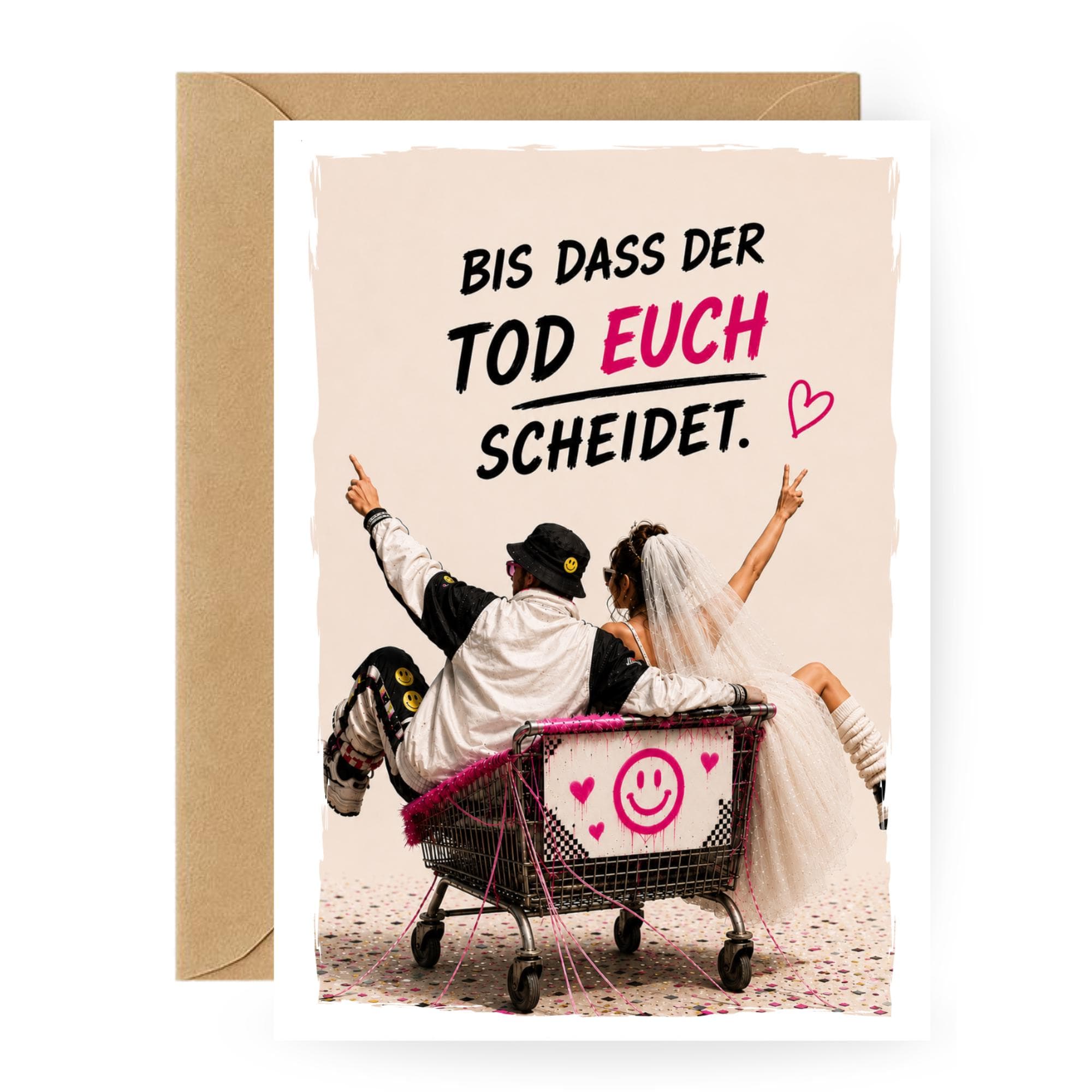 Lustige Hochzeitskarte „Jugendliebe“