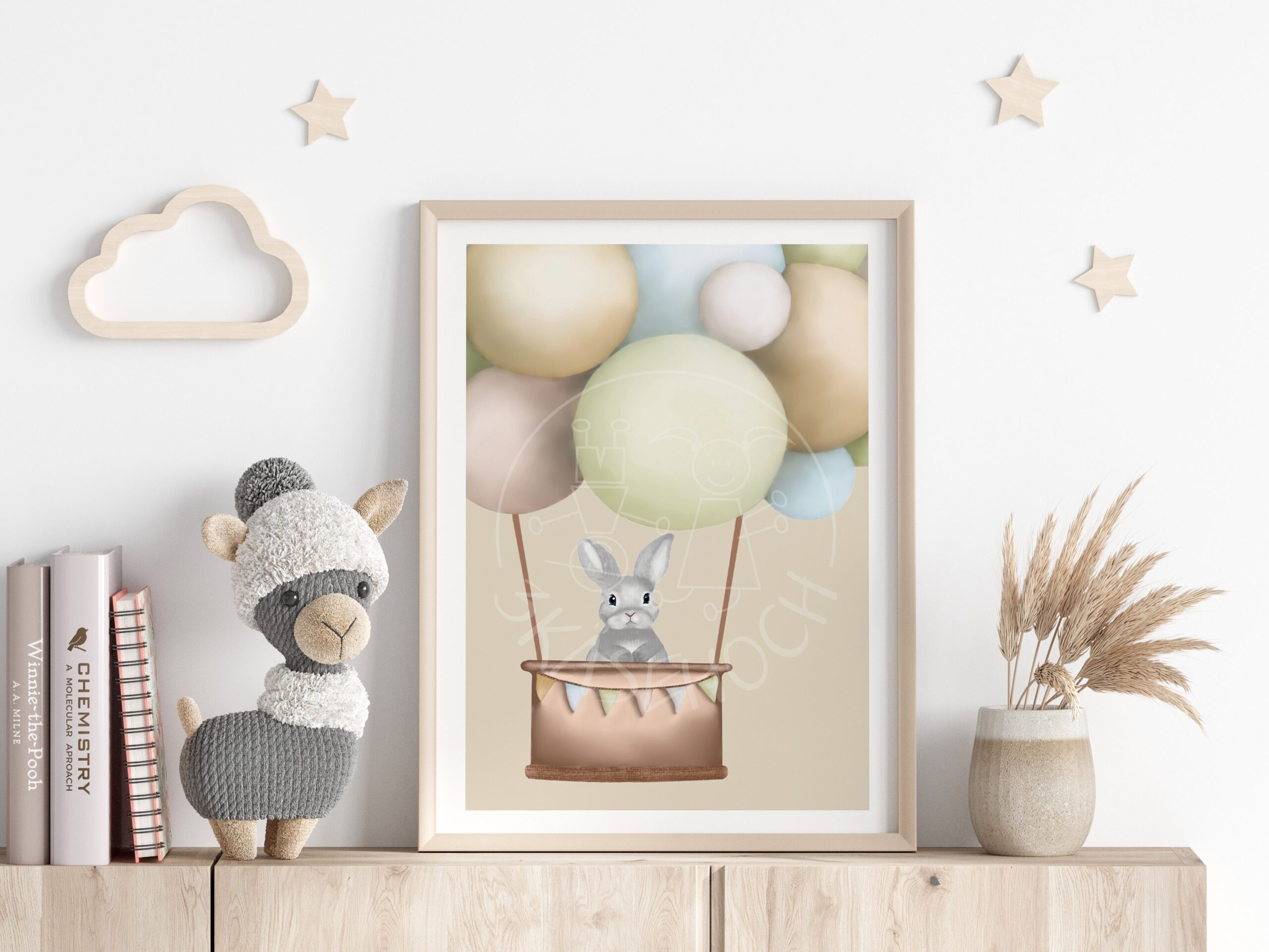 KiZi-Mocki-Beiger-Rahmen-Heißi-Wald-Hase