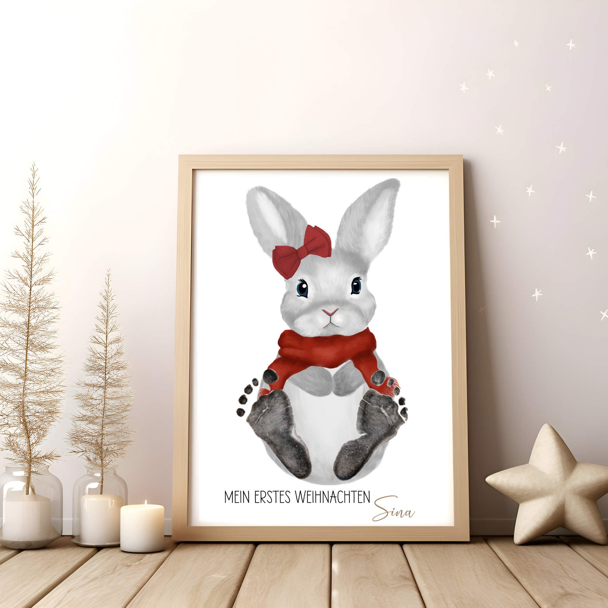 Weihnachten beiger Rahmen mockup