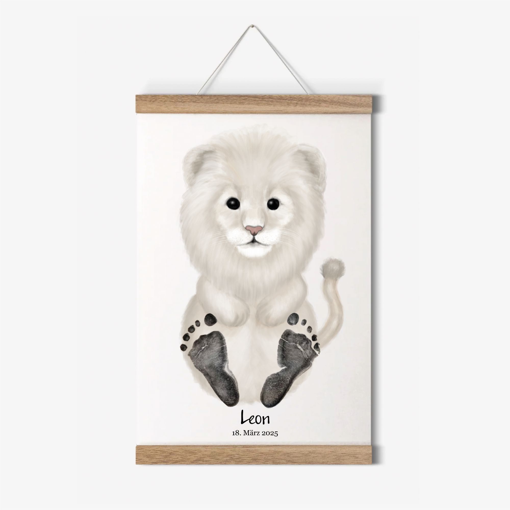 Löwe Greige Mockup-Personalisiert