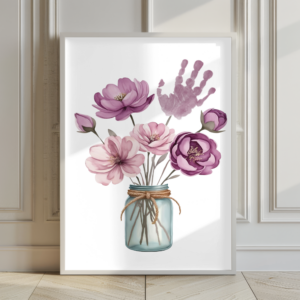 Kinder Handabdruck Bastelset
