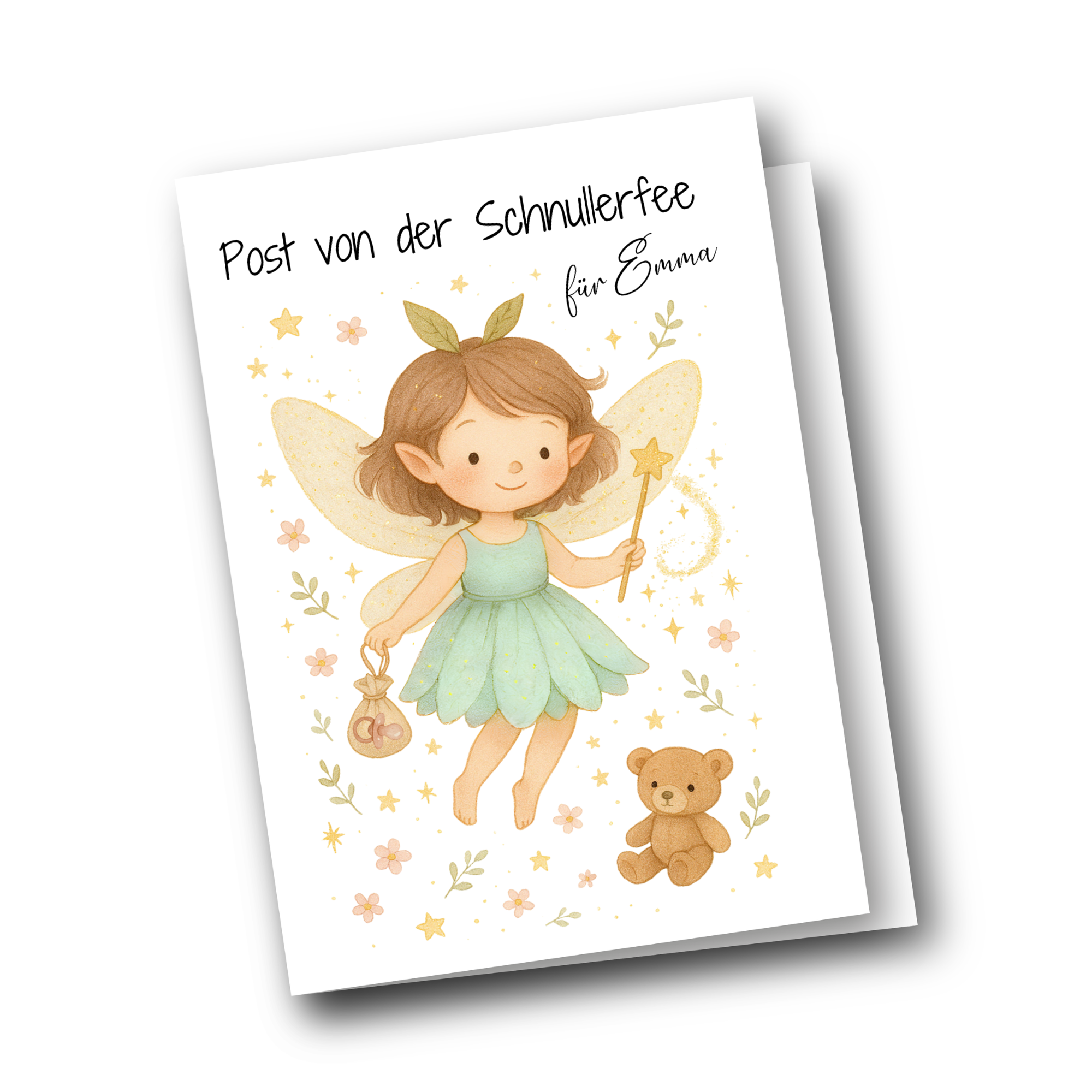 Schnullerfee gedöns Mockup Ama - Karte ohne Umschlag